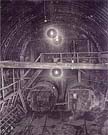 La construction du tunnel
