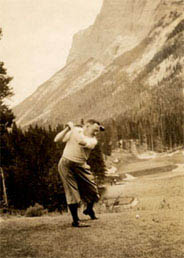 Bruce Macdonald golfing