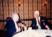Bruce Macdonald and Frank Tilston at anEssex Scottish Regiment reunion
