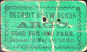 Ticket du traversier Argo