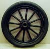 Automobile wheel with Dunlop tire