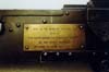 Plaque mounted on Browning Automatic Machine Gun, 1939 - 1945