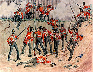 The attack on Fort Stevenson by Forster