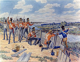 Skirmish at River Canard by Forster
