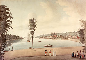 View of Amherstburg in the summer of 1813 by Margaret Reynolds