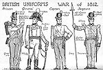 British army uniforms in the War of 1812