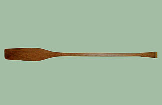 This paddle was supposed to have been left at Laduc's point during the retreat