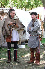 Re-enactors as Native ally and voyageur