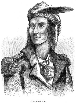 Sketch of Tecumseh by Lossing
