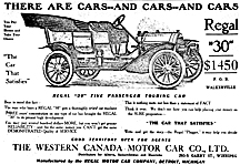 ad for the 1910 Regal