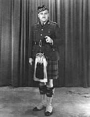 Bruce Macdonald in the Essex Scottish Regimentdress