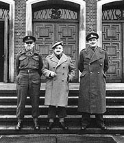 Lt-Col. Clarence S. Campbell,Lt.-Col. Bruce Macdonald, and Lt.-Col. Dalton G. Dean