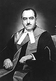 Photograph of Bruce Macdonald in judges robes