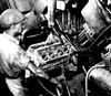 Boring ninety-six holes simultaneously with a Foortburt boring machine, 1946
