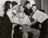 Ford Employee William Ridley and family learn 110-day strike is over, 1955