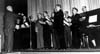 UAW Local 200 male choir at the Vanity Theatre, 1947