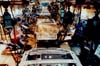 Robots spot-weld Chrysler Minivan frames, 1995