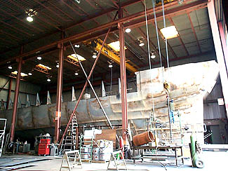 Rebuilding of the H.M.S Detroit