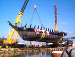 Lancement de la coque du nouveau H.M.S. Detroit