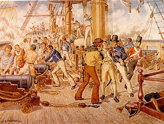 The Battle of Lake Erie by Forster