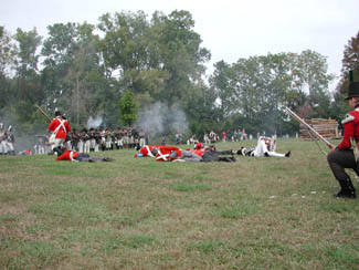 Re-enacting the Battle of the Thames