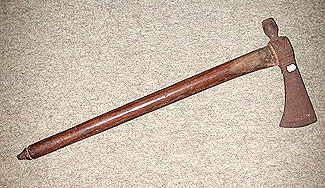 Tomahawk used during the retreat up the Thames River