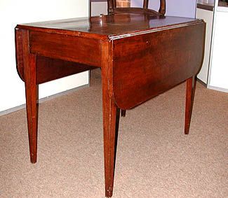 McCrae family's table. The McCraes say that Tecumseh ate dinner off of this table during the retreat up the Thames River.