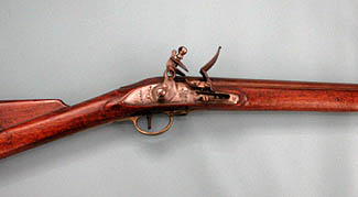 Detail of lock of musket