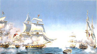 The Battle of Lake Erie by Peter Rindlisbacher