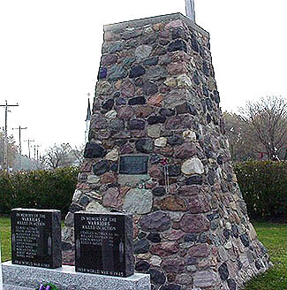 The monument to Tecumseh on Walpole Island